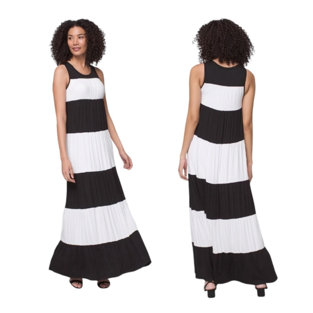 Soma Black and White Maxi Dress
